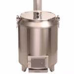 Vedeldad vattenvärmare WH80 – 80 liters vattenvärmare för fält och beredskap